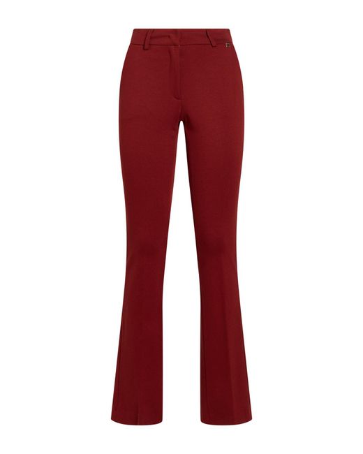 Manila Grace Red Brick Pants Polyester, Viscose, Elastane