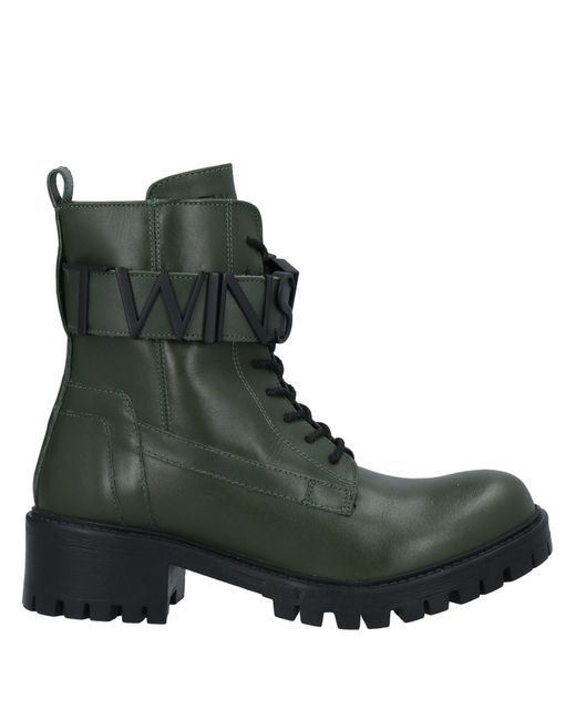 Twin Set Green Ankle Boots