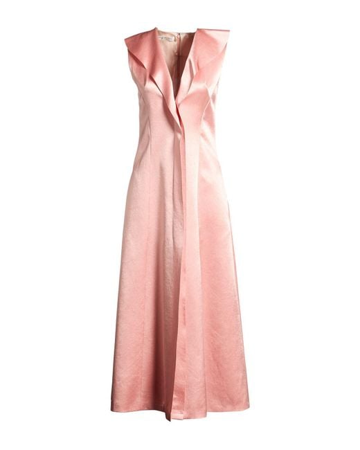 Philosophy Di Lorenzo Serafini Pink Maxi Dress Acetate