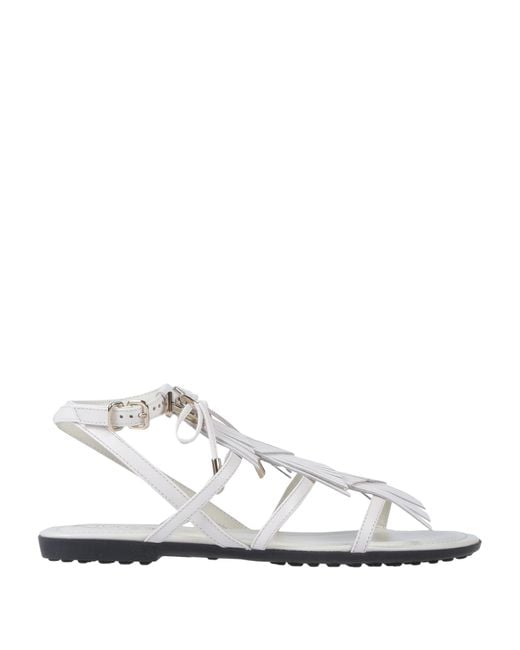 Tod's White Sandals