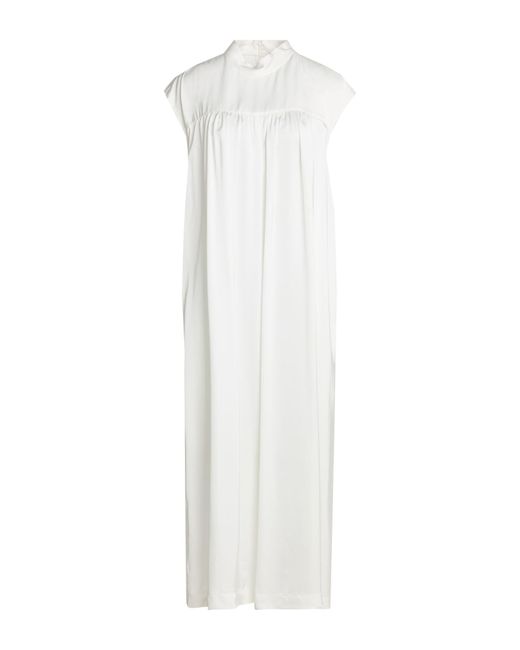 Fabiana Filippi White Midi Dress Viscose