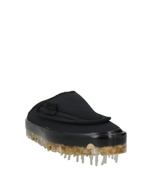 RBRSL RUBBER SOUL Black Bold Mules & Clogs Textile Fibers for men