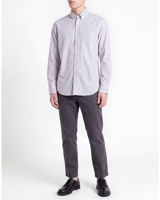 Robert Friedman Purple Light Shirt Cotton, Polyamide, Elastane for men