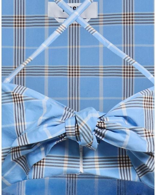 MSGM Blue Azure Top Cotton, Polyester