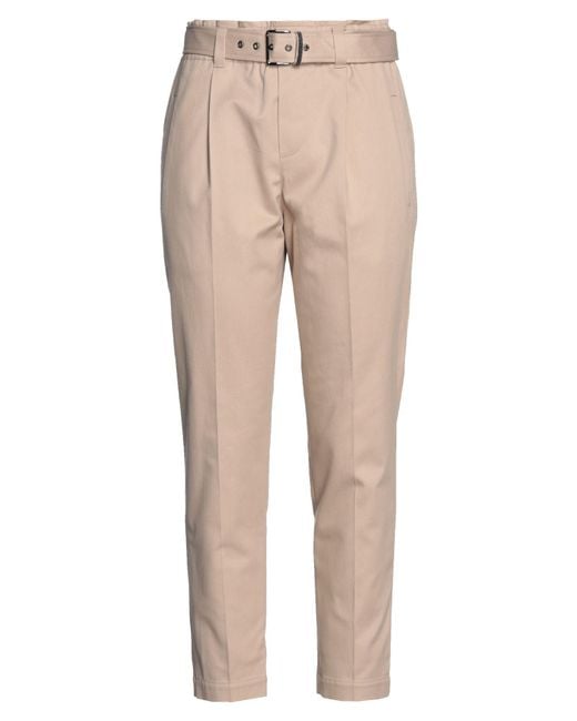 Brunello Cucinelli Natural Pants Cotton, Elastane, Brass