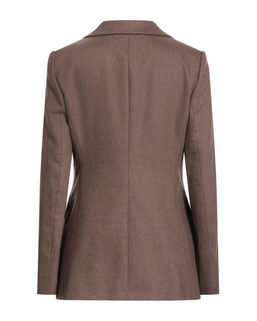 Max Mara Brown Blazer Virgin Wool, Cashmere, Elastane