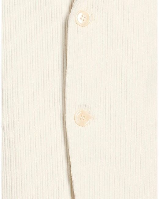 Exte Natural Cream Blazer Cotton, Polyester, Elastane for men