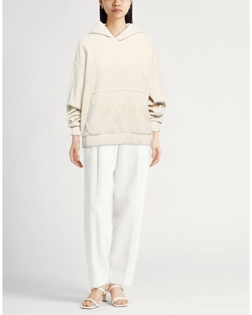 Emporio Armani Natural Sweatshirt Polyester, Elastane