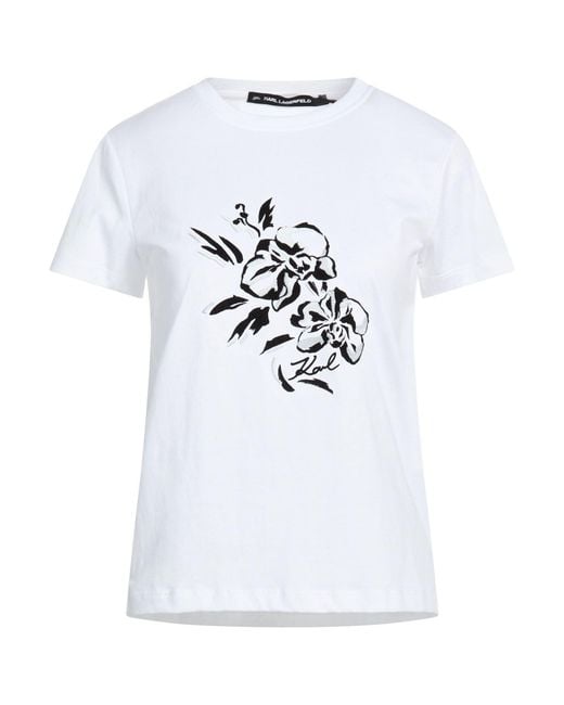 Karl Lagerfeld White T-Shirt Organic Cotton