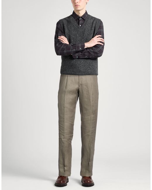 Barba Napoli Gray Pants Linen for men