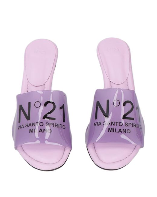 Sandalias N°21 de color Purple