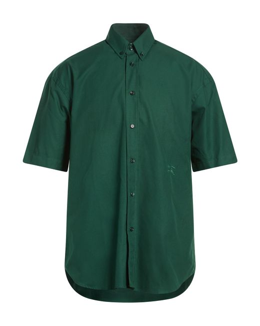 Burberry Green Shirt Cotton for men