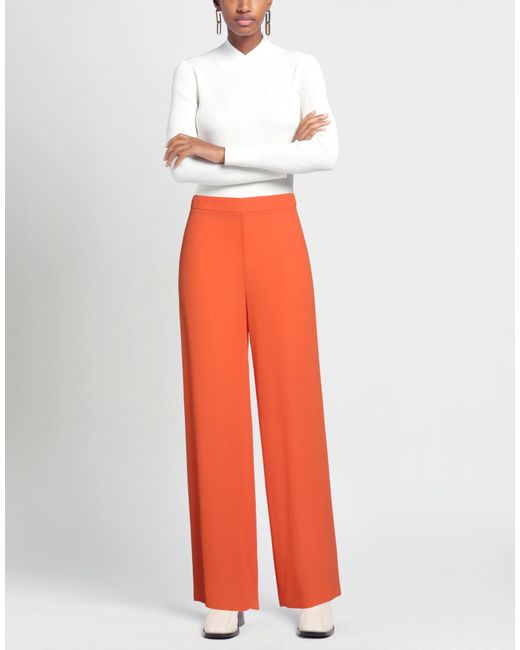 Camilla Orange Pants Polyester