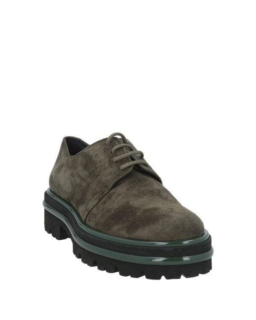 Pons Quintana Brown Military Lace-Up Shoes Leather