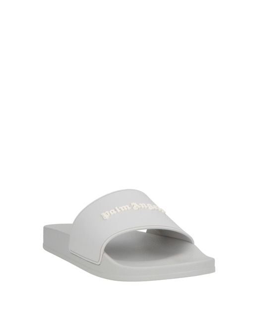 Palm Angels White Light Sandals Rubber for men
