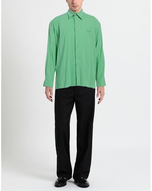 MSGM Hemd in Green für Herren