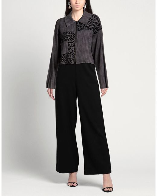 Exte Black Jacket Polyester, Cotton, Elastic Fibres