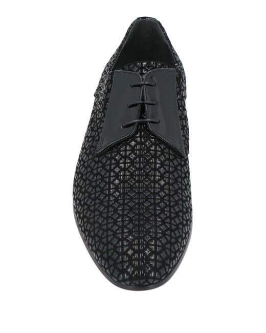 Giovanni Conti Black Lace-Up Shoes Soft Leather for men