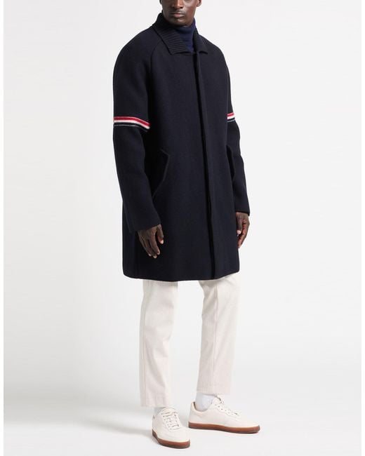 Thom Browne Blue Coat Virgin Wool, Polyamide for men