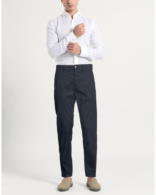 Siviglia Blue Midnight Pants Cotton, Elastane for men