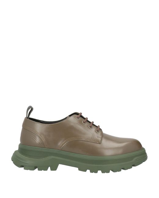 Brimarts Green Lace-up Shoes for men