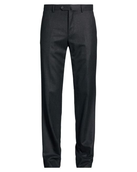 Caruso Blue Charcoal Pants Wool for men