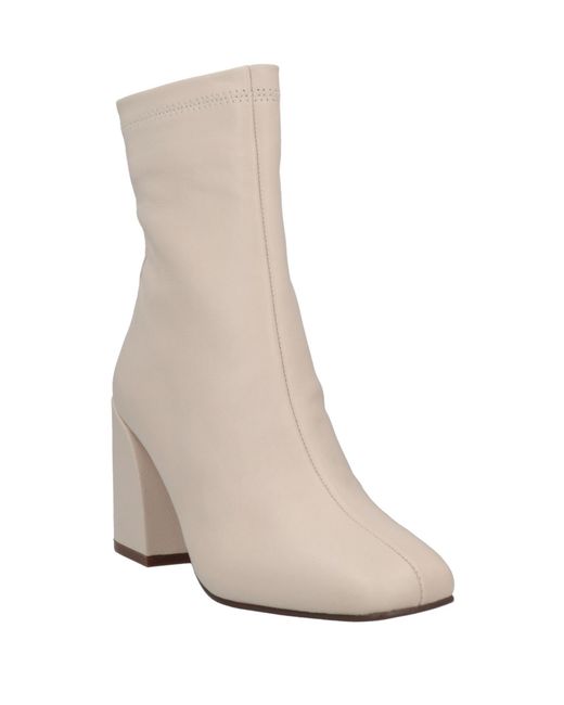 Steve Madden White Ankle Boots