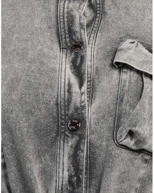 Soallure Gray Denim Outerwear