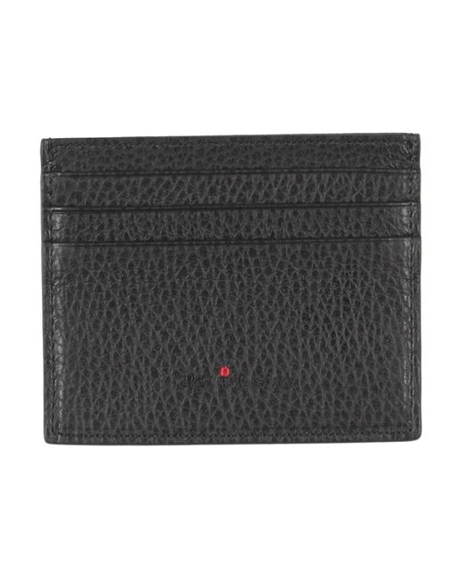 Kiton Black Document Holder Soft Leather for men