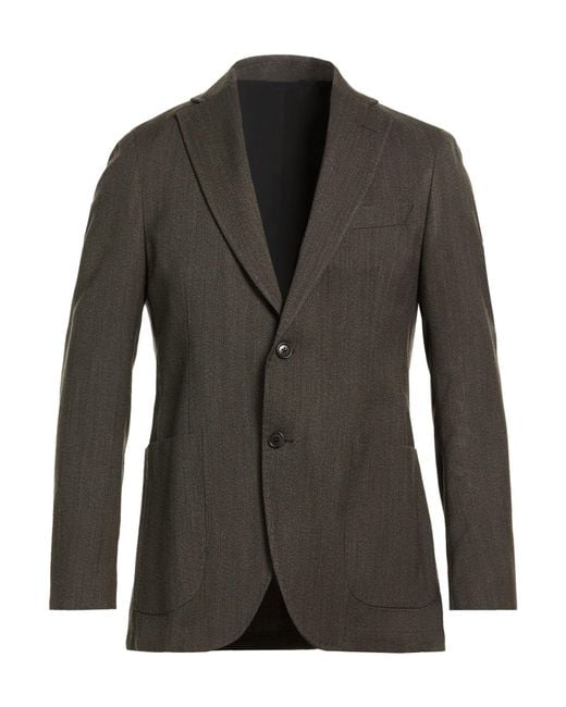 Tombolini Black Blazer Virgin Wool for men