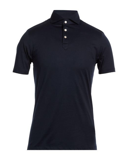 Boglioli Blue Polo Shirts for men