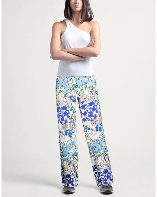 Marella Blue Pants Viscose