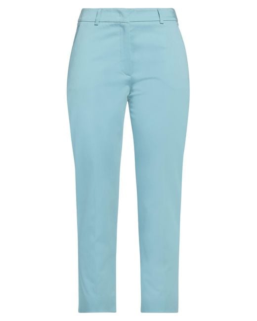 Weekend by Maxmara Blue Pants Cotton, Elastane
