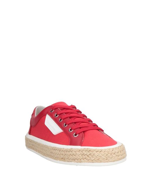 Dolce & Gabbana Pink Sneakers Textile Fibers, Leather, String for men