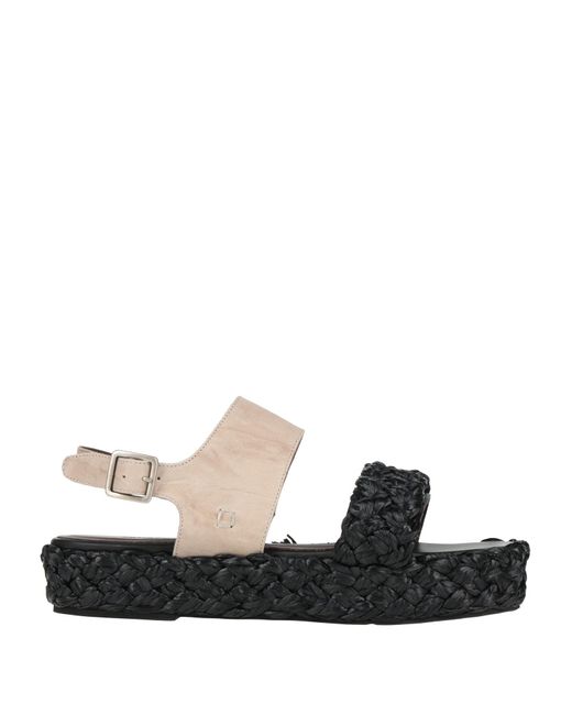 Collection Privée Black Dove Sandals Leather