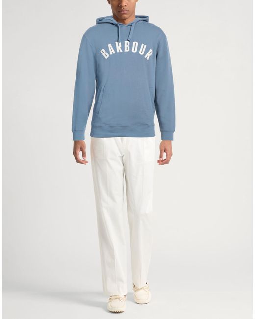 Barbour Blue Pastel Sweatshirt Cotton for men