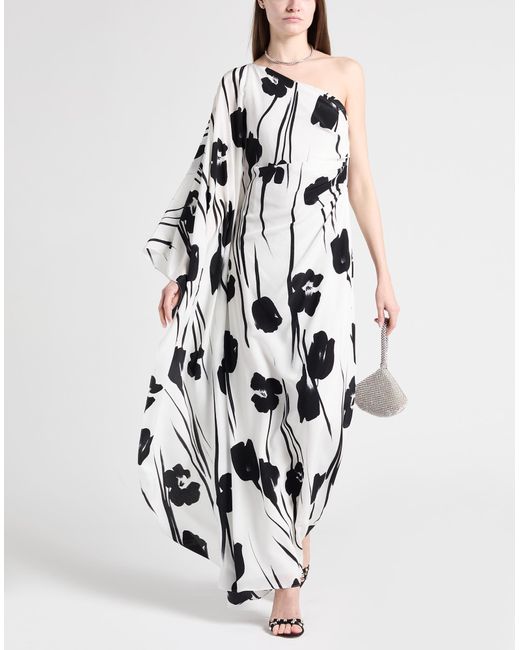 Max Mara White Maxi Dress Silk
