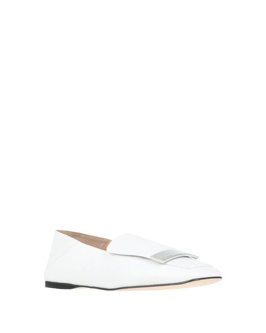 Sergio Rossi White Mokassin