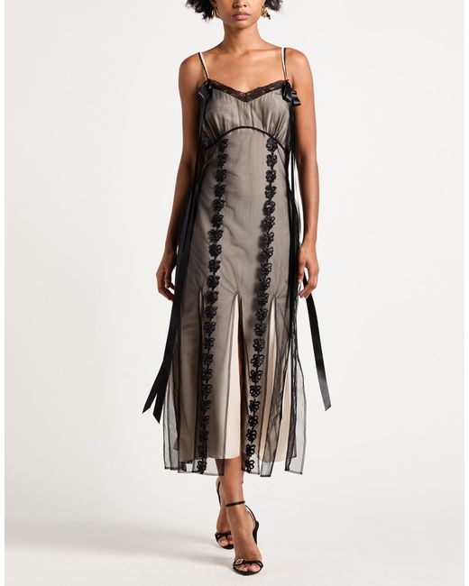 Robe Midi Simone Rocha en coloris Black