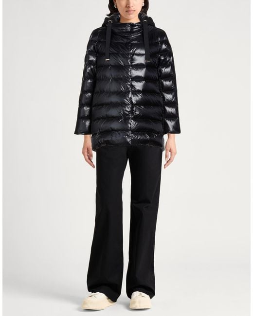 Herno Black Puffer Polyamide, Silk, Cashmere