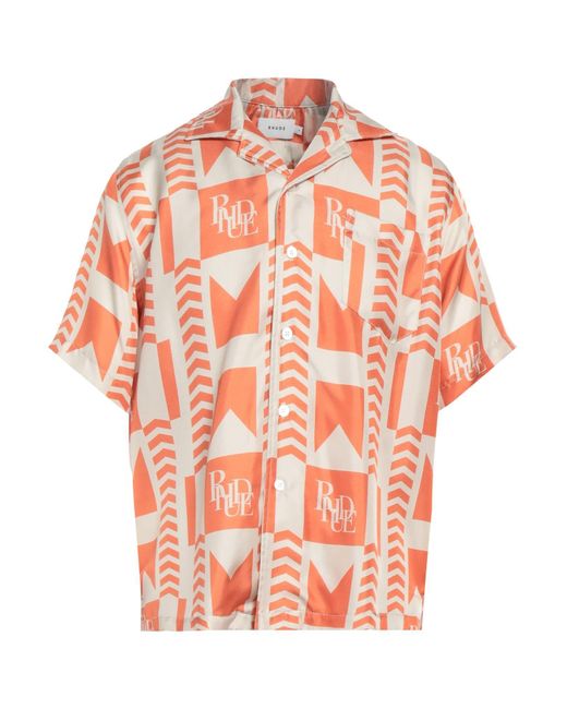 Camisa Rhude de hombre de color Orange