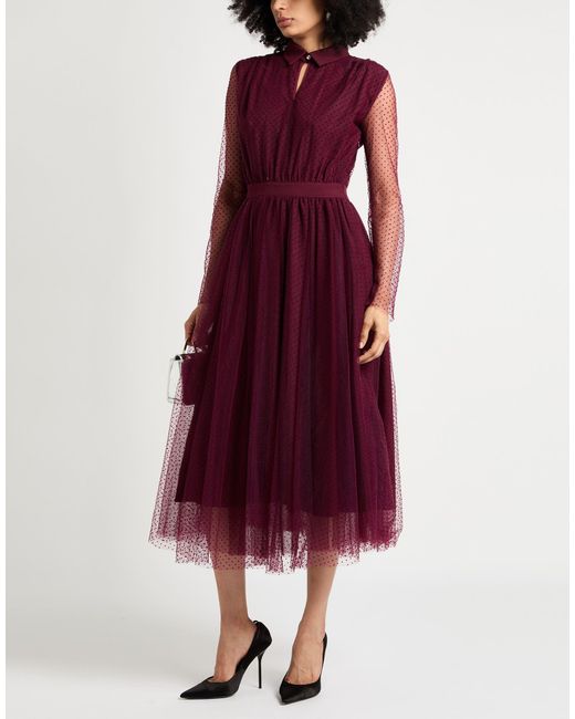 Twinset Purple Maxi Dress