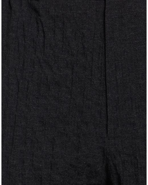 Barena Black Charcoal Pants Viscose, Wool, Polyamide, Elastane, Polyester for men