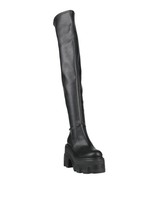 Casadei Black Boot Leather
