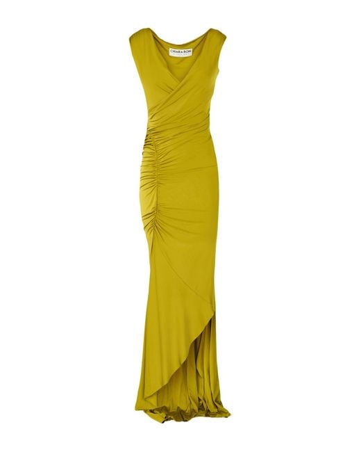 La Petite Robe Di Chiara Boni Yellow Maxi Dress Viscose, Elastane