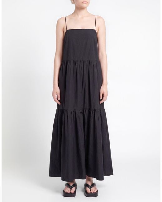 Rag & Bone Black Dark Maxi Dress Cotton
