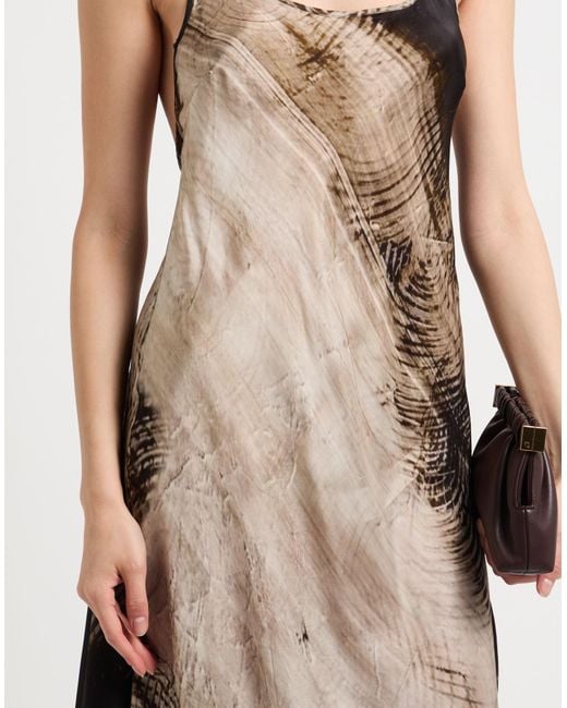 Masnada Natural Midi-Kleid