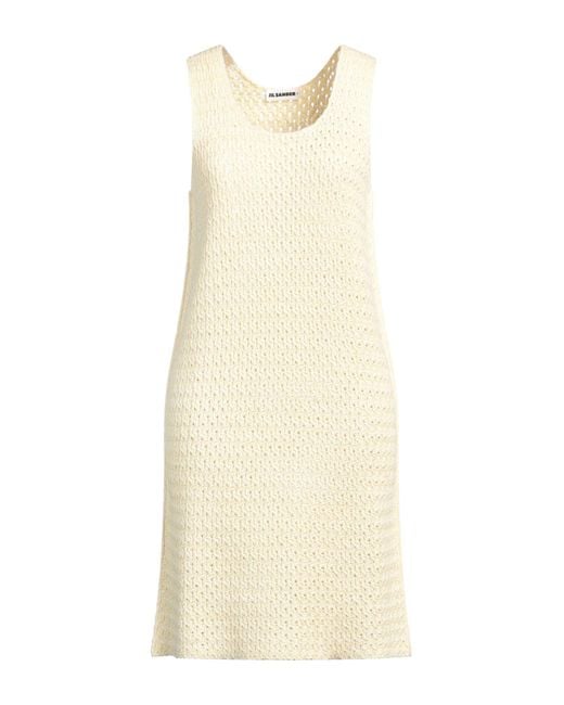 Jil Sander Natural Mini Dress