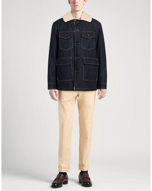 Golden Goose Deluxe Brand Blue Denim Outerwear Cotton for men