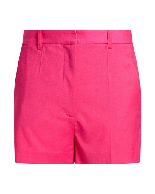 Barbara Bui Pink Fuchsia Shorts & Bermuda Shorts Polyester, Wool, Elastane